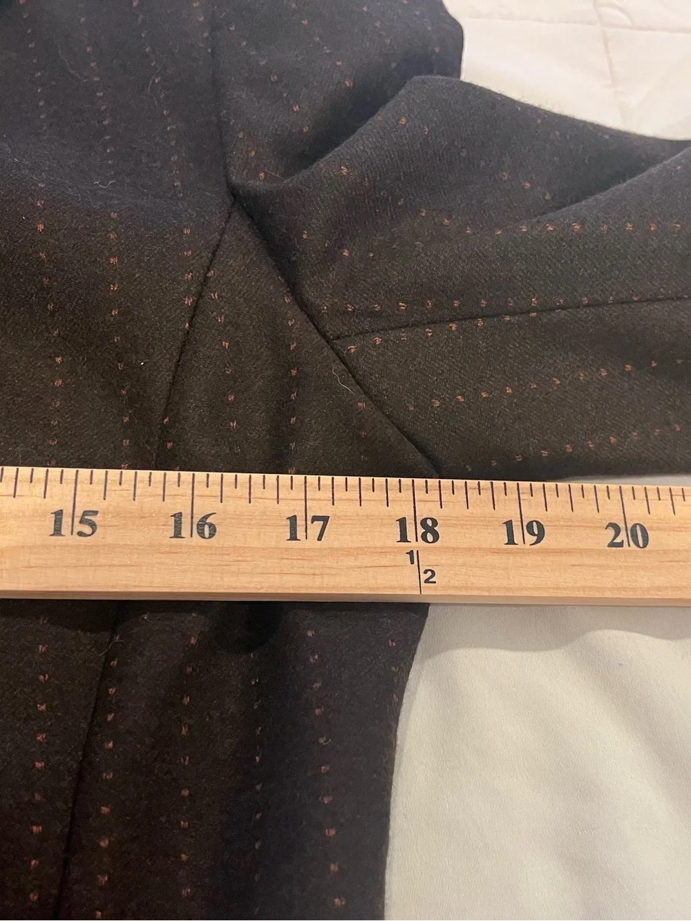 Brown Tailored 3 Button Wool Cashmere Blazer Size 4 Fitted Equestrian Academia